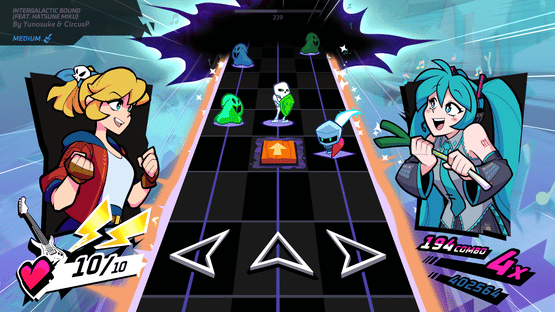 Rift of the NecroDancer: Hatsune Miku - "Intergalactic Bound" Screenshot