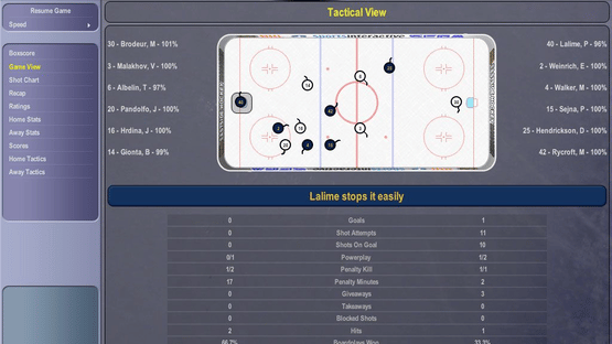NHL Eastside Hockey Manager 2005 Screenshot