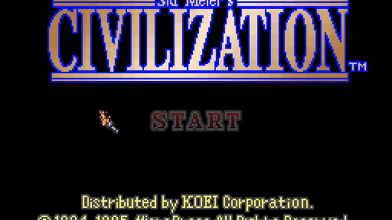 Sid Meier's Civilization Screenshot