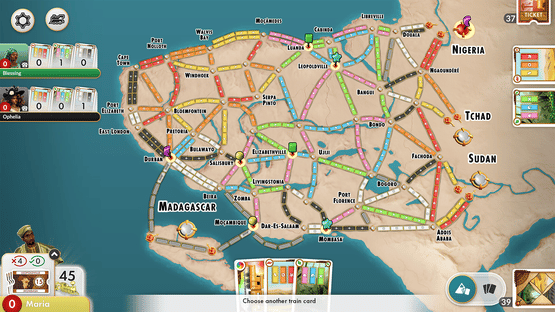 Ticket to Ride: Heart of Africa Expansion Screenshot
