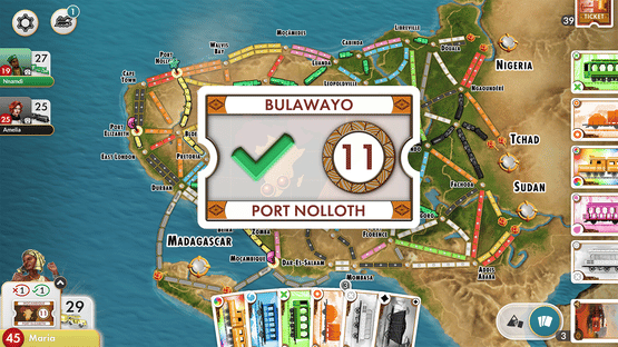 Ticket to Ride: Heart of Africa Expansion Screenshot