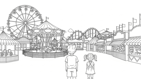 100 Cats Lost in Funfair Frenzy Screenshot