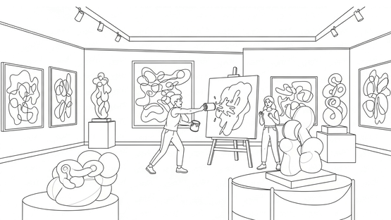 100 Cats Lost in Modern Art Mayhem Screenshot
