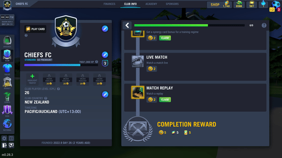 Blackout Football Manager Screenshot