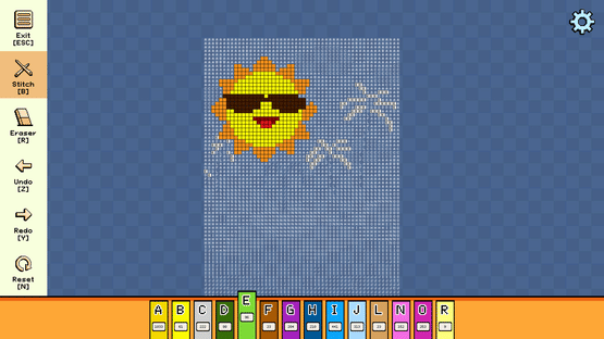 Pixel Cross Stitch: Color by Number - Summer Pack 2 Screenshot
