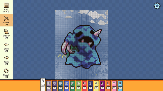 Pixel Cross Stitch: Color by Number - Menacing Monsters Pack 3 Screenshot