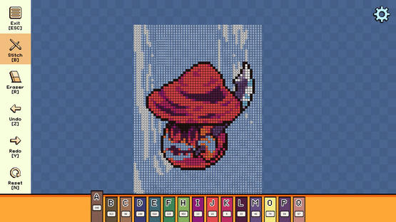 Pixel Cross Stitch: Color by Number - Menacing Monsters Pack 3 Screenshot