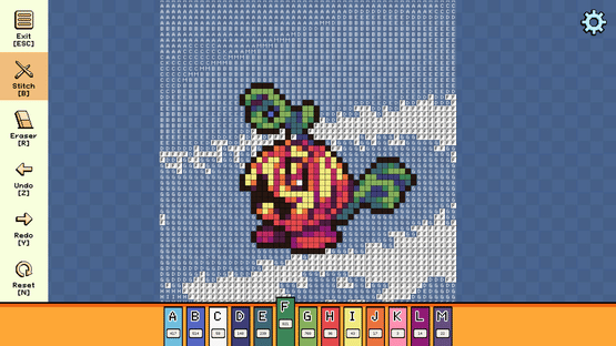 Pixel Cross Stitch: Color by Number - Menacing Monsters Pack 3 Screenshot