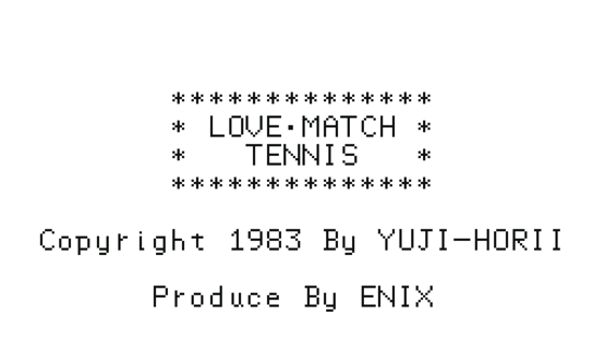 Love Match Tennis Screenshot