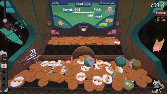 Raccoin: Coin Pusher Roguelike Screenshot