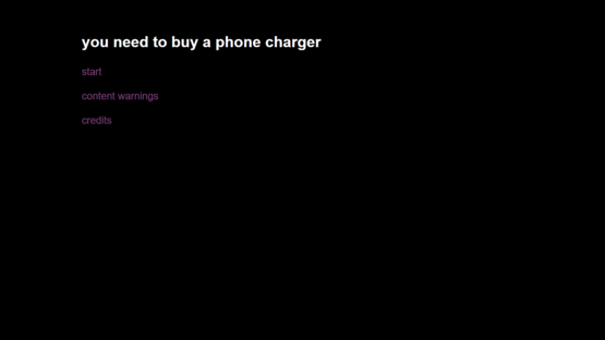You need to Buy a Phone Charger Screenshot