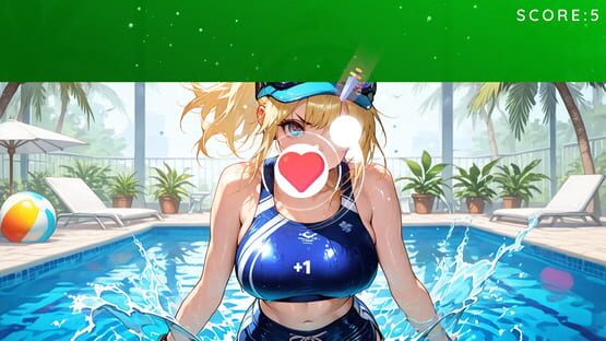 Poolside Girls Kiss: Passion Fruits Hotel Dating Sim screenshot 4