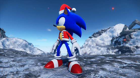 Sonic Frontiers: Holiday Cheer Suit Screenshot