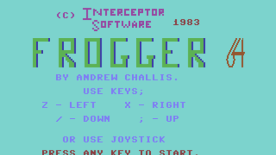 Frogger 64 Screenshot