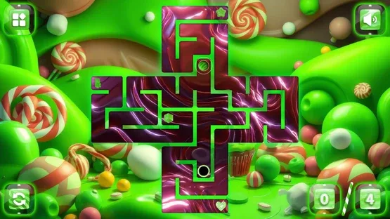 Sweetie Candy Maze: Green Apple screenshot 1