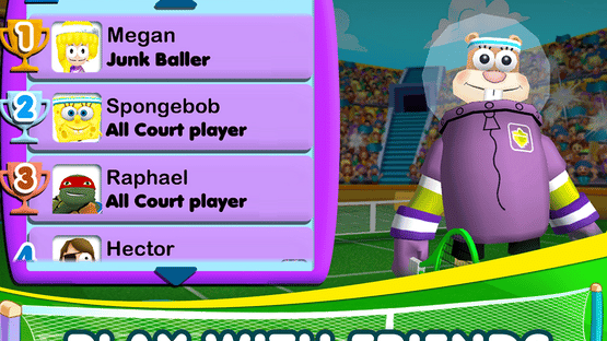 Nickelodeon All-Stars Tennis Screenshot