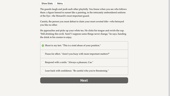 Games of the Monarch's Eye Screenshot