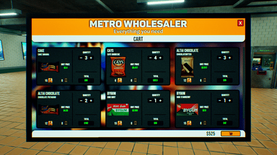 Metro Mini Market Simulator Screenshot