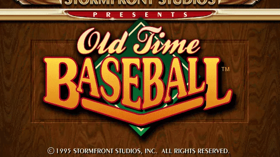 Old Time Baseball Screenshot