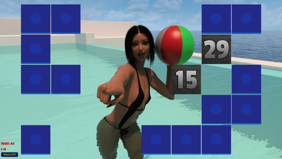 Sexy Memory Puzzle: Pool Girls Screenshot