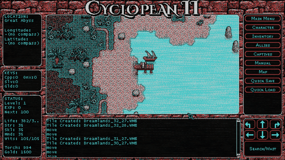 Cyclopean II: The Dreamlands Screenshot
