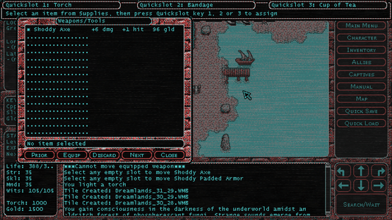 Cyclopean II: The Dreamlands Screenshot
