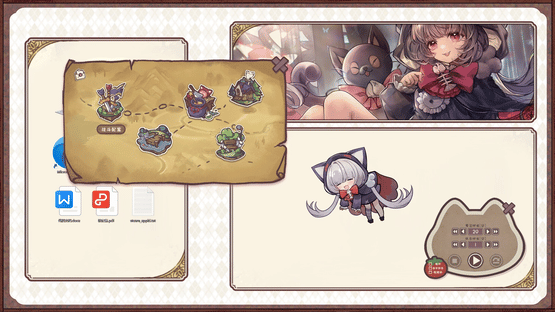 Desktop Kitten Girl Screenshot