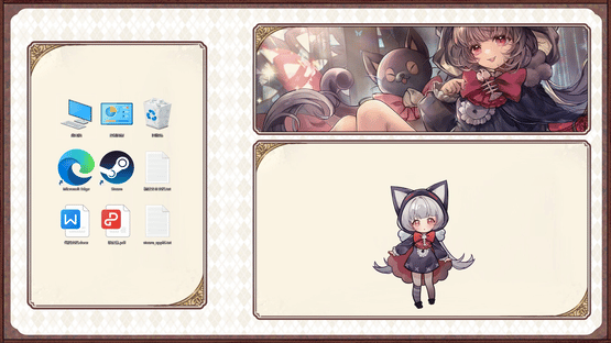 Desktop Kitten Girl Screenshot