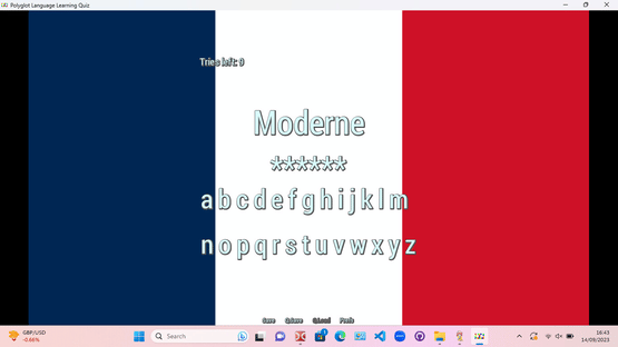 Polyglot Language Learning Quiz Screenshot