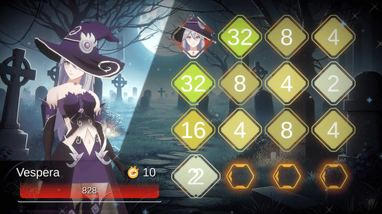 Battle Puzzle 2048: Wicked Witches Screenshot