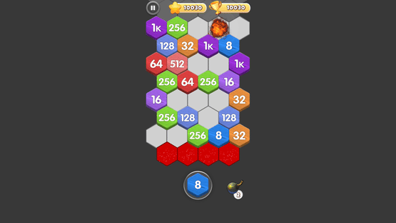Hexa Fusion 2048 Screenshot