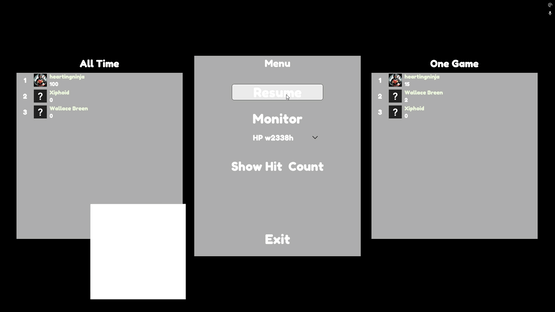 Cube Hits Corner Screenshot