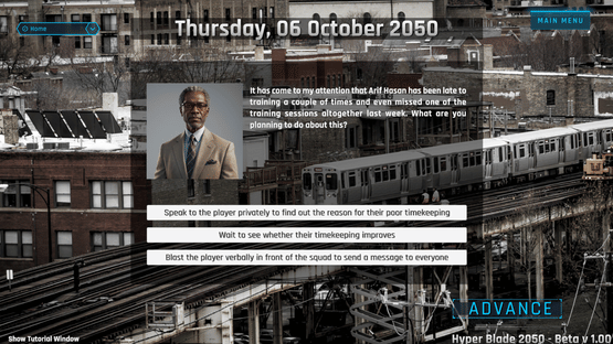 HyperBlade 2050: Dystopian Sports Manager Screenshot