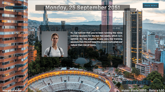 HyperBlade 2050: Dystopian Sports Manager Screenshot