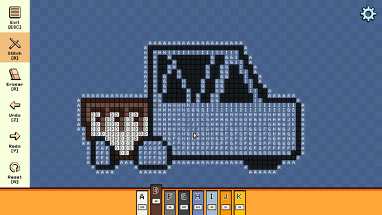 Pixel Cross Stitch: Color by Number - Tiny Vehicles Pack Screenshot