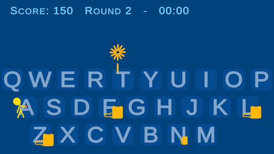 Typing Fireworks Screenshot