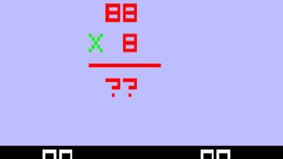 Videocart-7: Math Quiz II - Multiplication & Division Screenshot