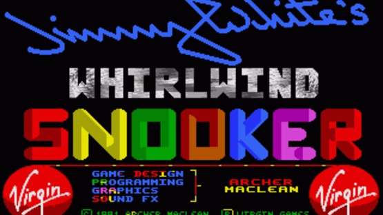 Jimmy White's 'Whirlwind' Snooker Screenshot