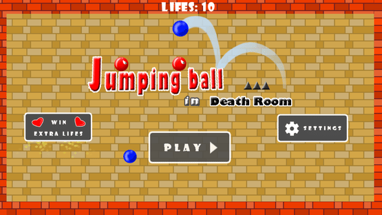 Jumping Red ball in death room Screenshot