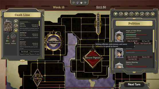 The Commission: Organized Crime Grand Strategy Screenshot