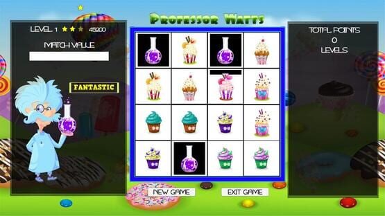 Professor Watts Memory Match: Yummy Cupcakes screenshot 5