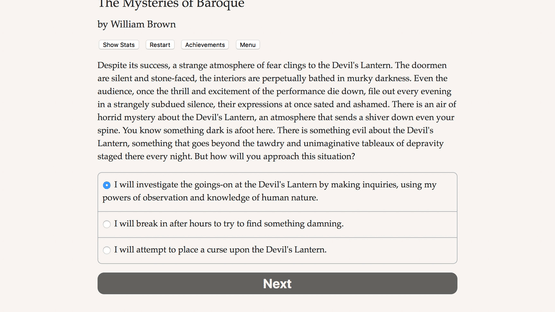 The Mysteries of Baroque Screenshot