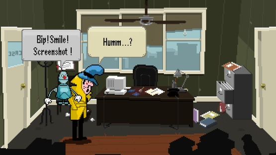 Detective Case and Clown Bot in: Murder in the Hotel Lisbon Screenshot