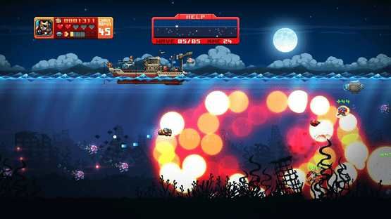 Aqua Kitty: Milk Mine Defender DX Screenshot