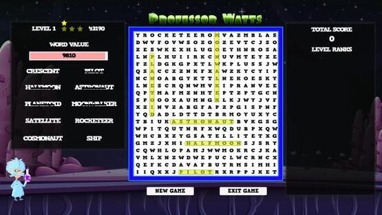Professor Watts Word Search: Space Voyage screenshot 4