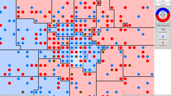 Gerrymandering: Red vs Blue Screenshot