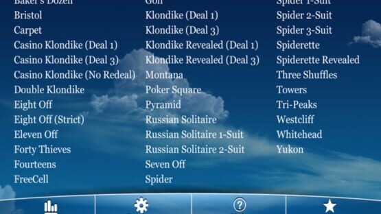 Eric's All-in-1 Solitaire screenshot