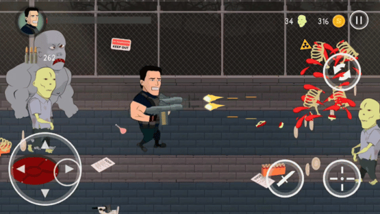 Guns and Blood: 2D Zombie Shooter Screenshot