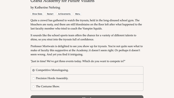 Grand Academy for Future Villains Screenshot