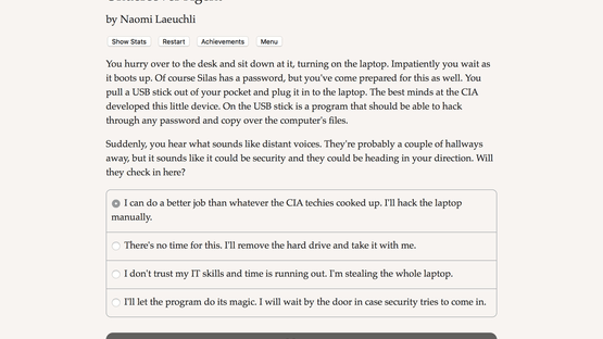 Undercover Agent Screenshot